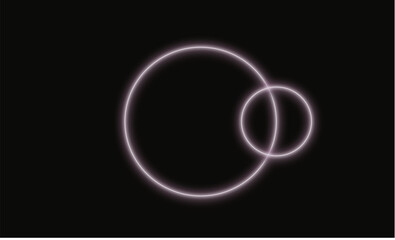 circle neon light