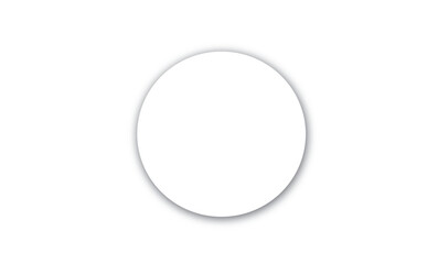 white background circle mockup for photo 