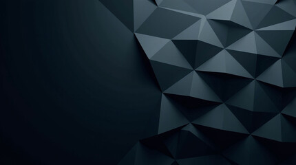 Obraz premium Dark Interlocking Triangular Tiles Creating a Modern Geometric Pattern