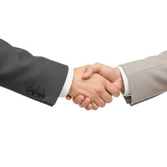 A professional handshake on a transparent background showcases agreement, partnership, and collaboration, making it suitable for business, corporate, and teamwork concepts.