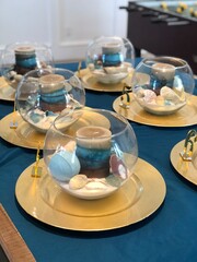 table setting in a restaurant