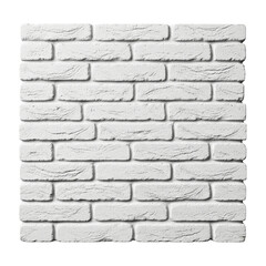 Clean white brick wall with textured surfaces, perfect for architectural renders or stylish background designs with its elegant and modern finish.