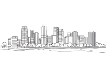 city skyline vector