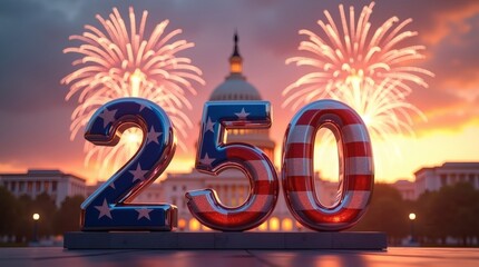 Patriotic 250th Anniversary Celebration at the Capitol Building