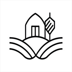  Farming Care Concept Vector Logo Icon