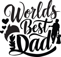 fathers day Vector illustration for tshirt, website, print, clip art, poster and print on demand merchandise.