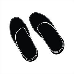 Indoor Footwear Logo Vector Illustration