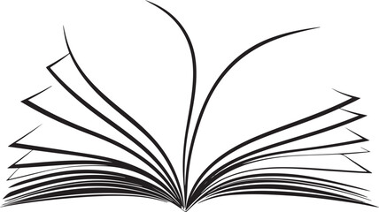 Open Book Illustration 