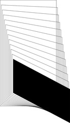 Rectangle frame line blending element for badges, banner, logo, tag, label