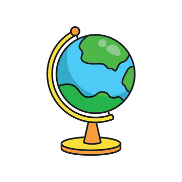 Detailed 3D globe representing Earth, ideal for educational, environmental, or global context visuals.