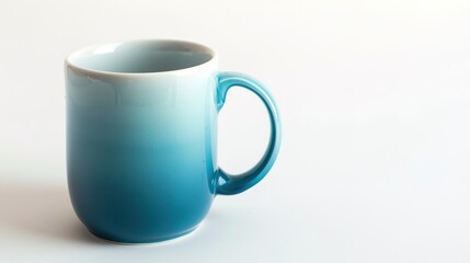 Fototapeta premium Ceramic Charm: Artful White Background Mug Images – Handcrafted Clay Textures, Gold-Dipped Rim Details, Whimsical Patterned Exteriors, and Steam-Rising Coffee Shots in Studio Lighting for Kitchenware 