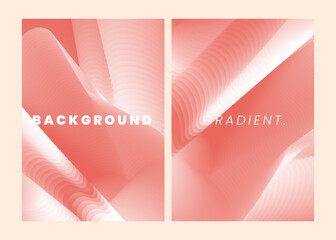 Abstract gradient poster background vector set. Minimalist cover template gradient color. Ideal design for social media, cover, banner, flyer, music, ads.