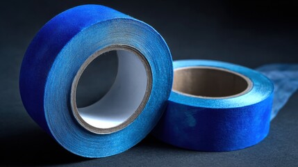 Creative use of blue tape studio space product photography minimalist setup close-up crafting and diy projects