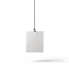 blank price tag isolated on white