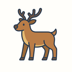 Cute Cartoon Deer Illustration for Kids