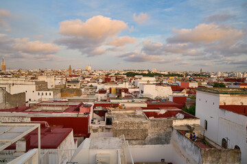 rabat medina during sunset