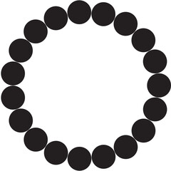 Dots in circle form. Design elements