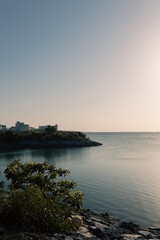 Naklejka premium sunset over the sea