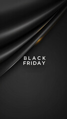 Fototapeta premium Black friday sale elegant dark background design