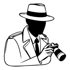 Mysterious Detective Silhouette