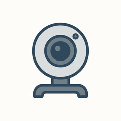 Modern Webcam Icon for Digital Communication