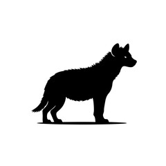 Obraz premium Hyena silhouette , Hyena vector