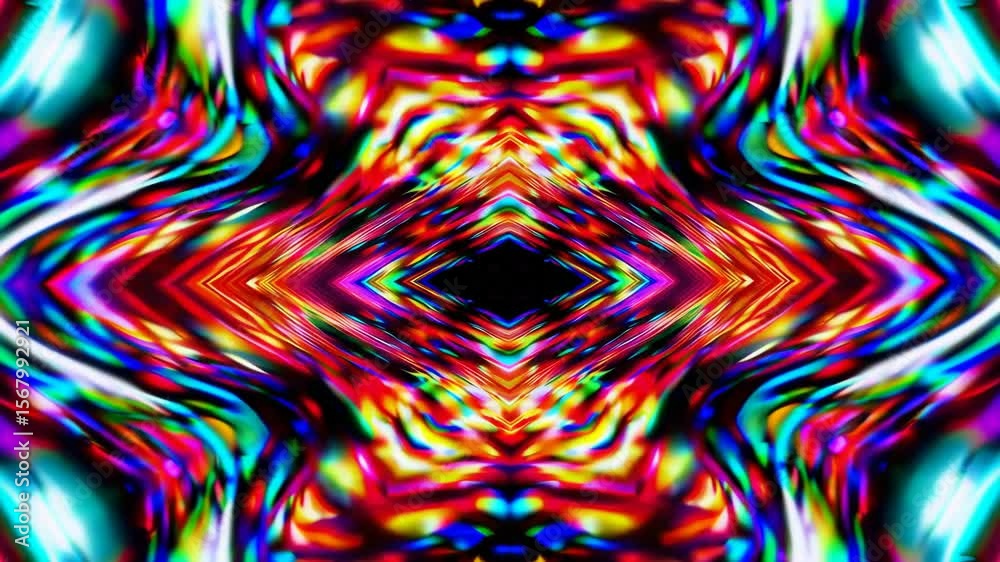 Wall mural abstract animation, background with color refraction effect