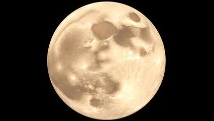 Obraz premium Detailed closeup of the moon's surface showcasing intricate craters against the vast darkness of space.