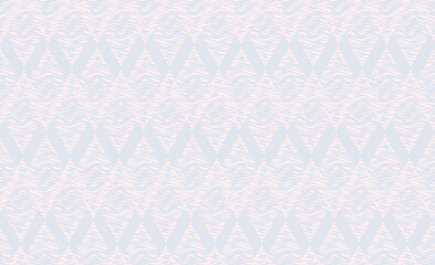 Fototapeta premium Seamless background with wavy line pattern in geometric shape. Stylish ornamental diamond shape texture