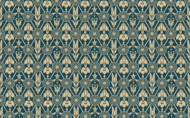 Floral seamless pattern. Flower background. Floral seamless texture with flowers. Flourish tiled geometric wallpape