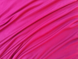 Abstrack red silk wavy fabric texture background 