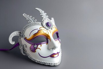 Festive venetian carnival mask 