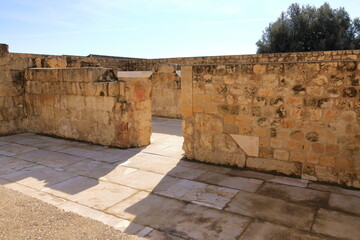 the old ruins of the Medina Azahara, Madinat al-Zahra, Cordoba, Andalucia, Spain