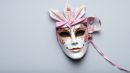 Festive venetian carnival mask 