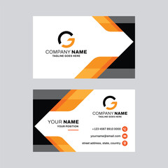 Modern Corporate Business Card Vector Design