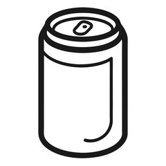 Can. Icon with reflection on white background