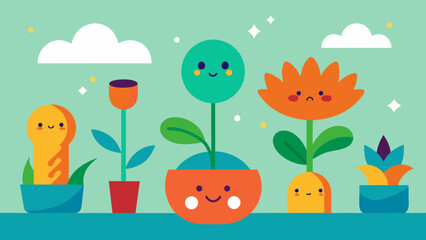 A Whimsical Scene Of A Garden Where You Can Plant Emotions And Watch Them Grow