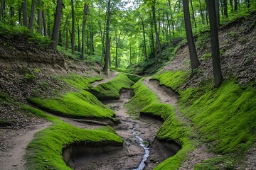 forest in the morning
