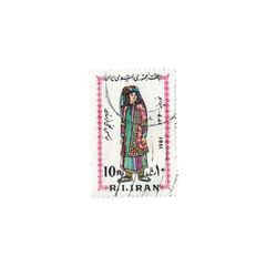 old stamp on transparent background
