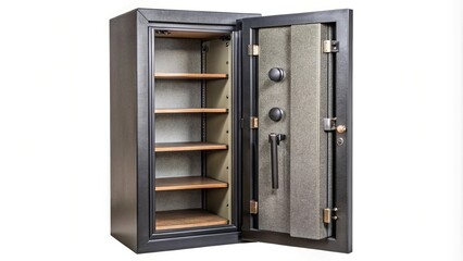 Heavy Duty Security Safe with Open Door and Internal Wooden Shelves