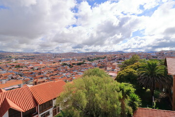 view over Sucre (Chuquisaca, Bolivia) from Viewpoint of Recoleta
