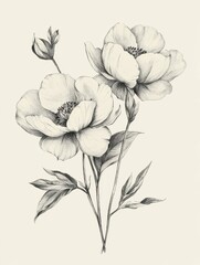 detailed color picture of Elegant hand drawing wedding invitation watercolor floral design