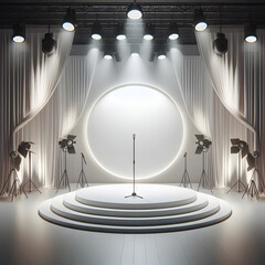 Simplicity of lights, beauty of theatrical design
