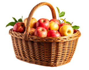 apple harvest basket, Generated image