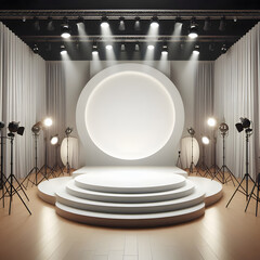 Simplicity of lights, beauty of theatrical design
