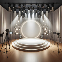 Simplicity of lights, beauty of theatrical design
