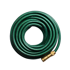 coil of garden hose isolated die cut 