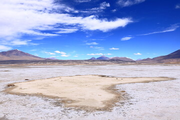 The Salar de Chiguana salt flats, near San Juan in the Nor Lipez province, Uyuni, Bolivia