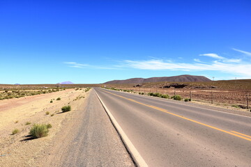 landscape on a road trip from Uyuni to the south of Bolivia
