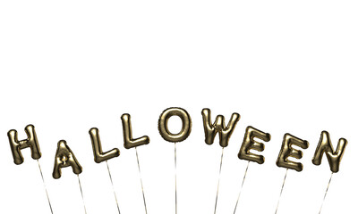 Halloween text font balloon helium object halloween happy fly wing horror decoration ornament happy...